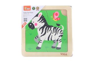Obrázek z Dřevěné puzzle - zebra                                           